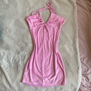 Pink Mini Dress / Swim Cover